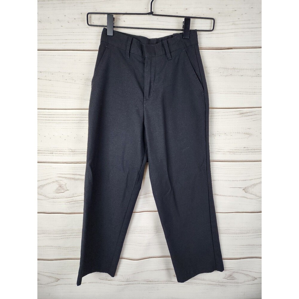 Chaps Boys Black Dress Pants Boys Size 7X Regular